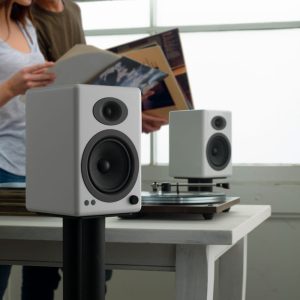 Audioengine’s White A5+ Featured in Apple’s Mac Mini Launch 