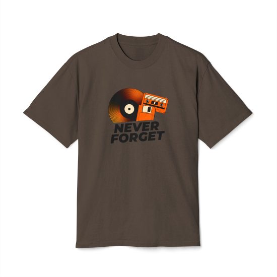 Retro Music Theme Unisex Heavy Faded Tee - 'Never Forget'