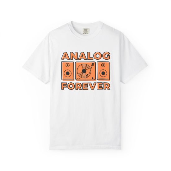 Analog Forever T-Shirt, Unisex Vintage Tee, Music Lover Gift, Retro Style Shirt, Cool DJ Apparel, Casual Streetwear