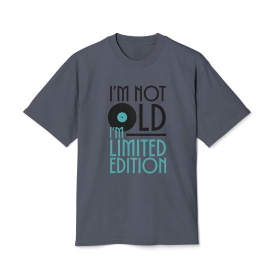 Vintage Vinyl-Inspired Unisex Heavy Faded Tee: 'I'm Not Old, I'm Limited Edition'