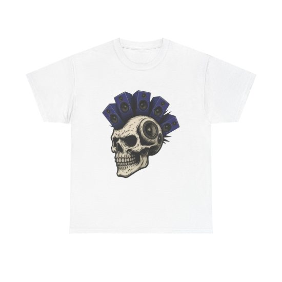 Skull Graffiti T-Shirt, Music Lover Tee, Festival Fashion Shirt, Unisex Graphic Tee, Edgy Streetwear Apparel