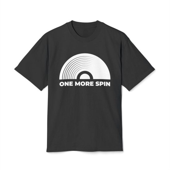 Retro Music Vibe Unisex Heavy Faded Tee - 'One More Spin'