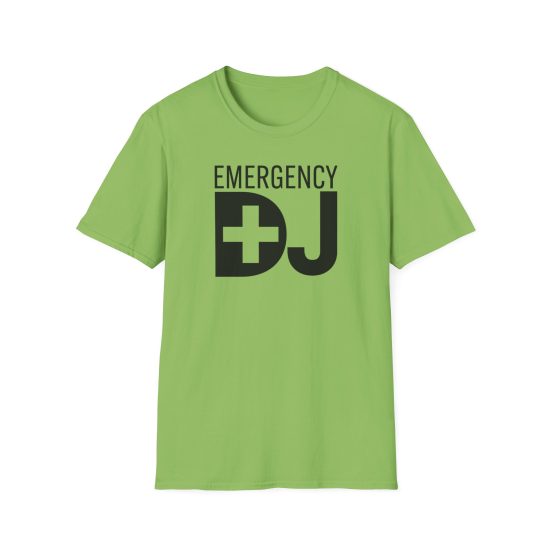 Emergency DJ Unisex Softstyle T-Shirt - Perfect for Music Lovers and Events