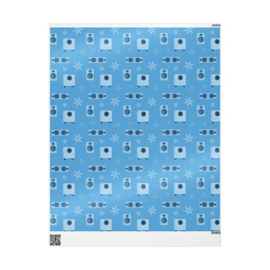 Holiday Wrapping Papers - Light Blue