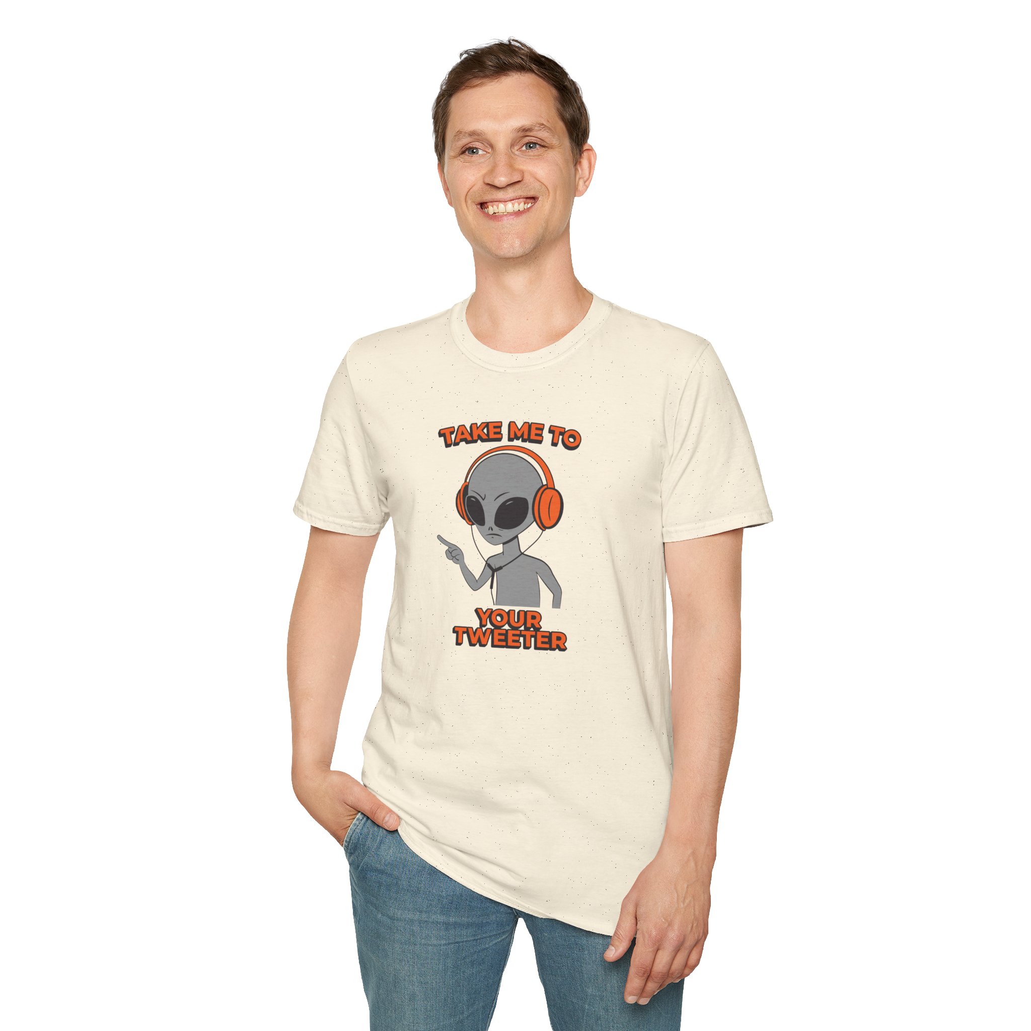 Alien DJ T-Shirt — "Take Me To Your Tweeter" Graphic Tee - Image 41