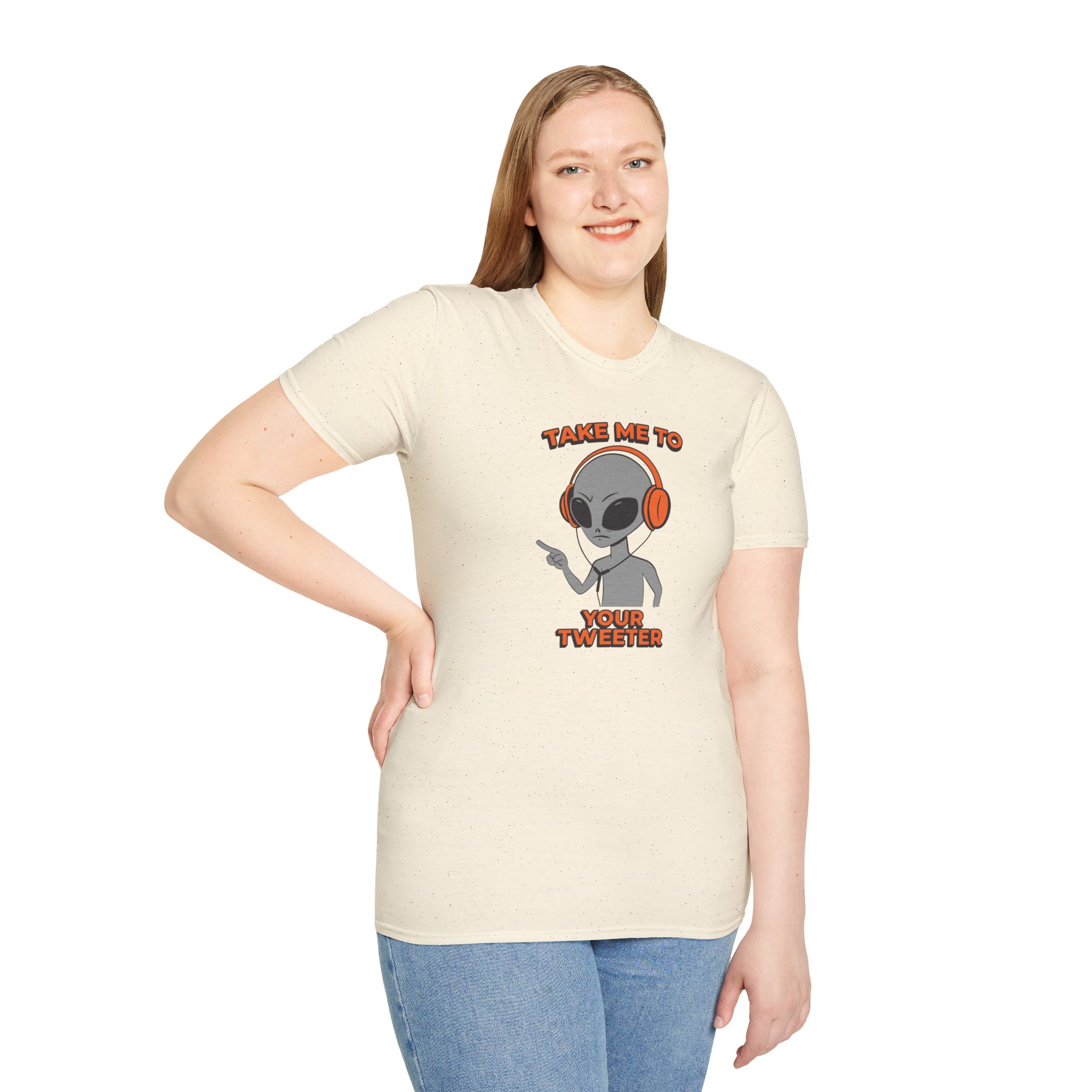 Alien DJ T-Shirt — "Take Me To Your Tweeter" Graphic Tee - Image 42