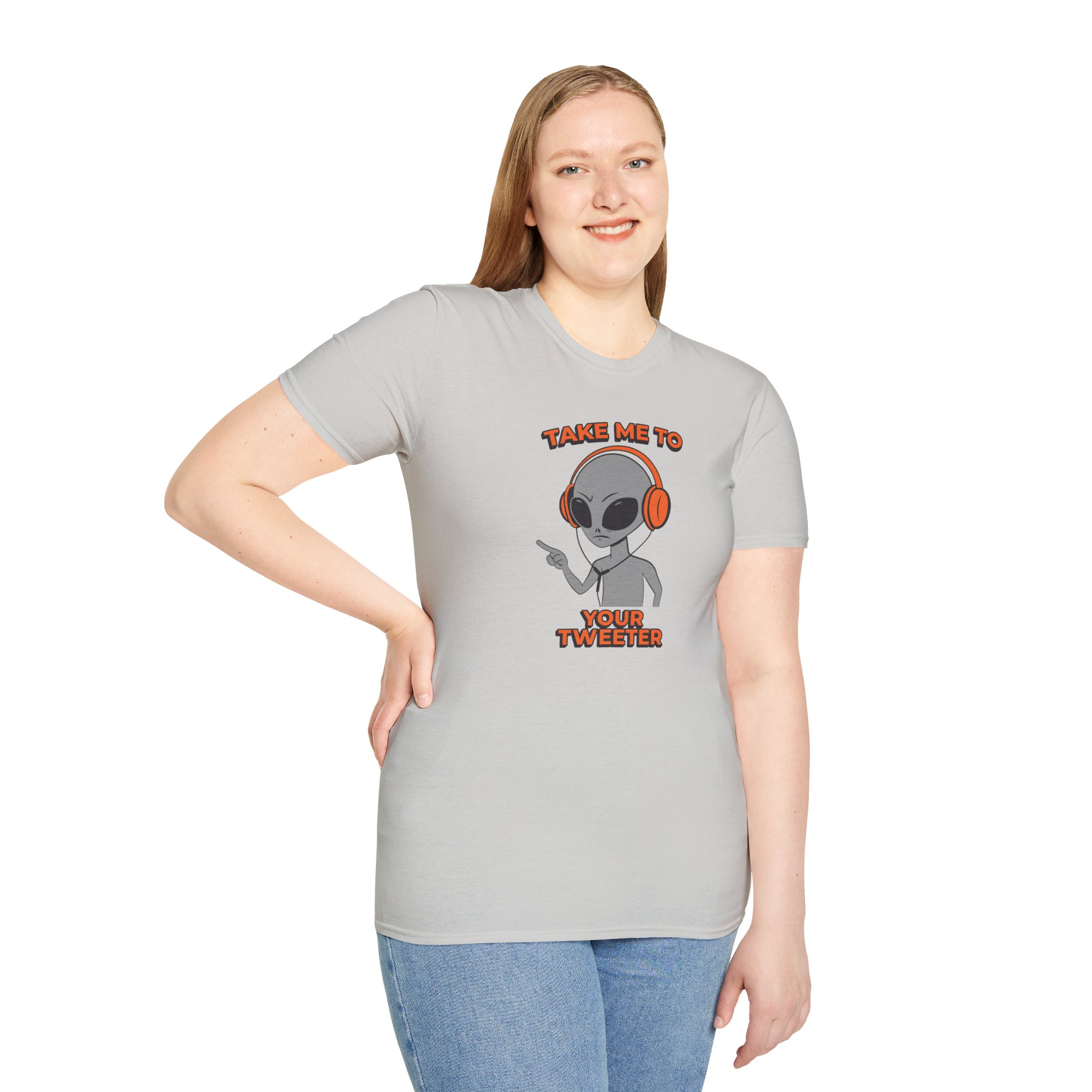 Alien DJ T-Shirt — "Take Me To Your Tweeter" Graphic Tee - Image 30